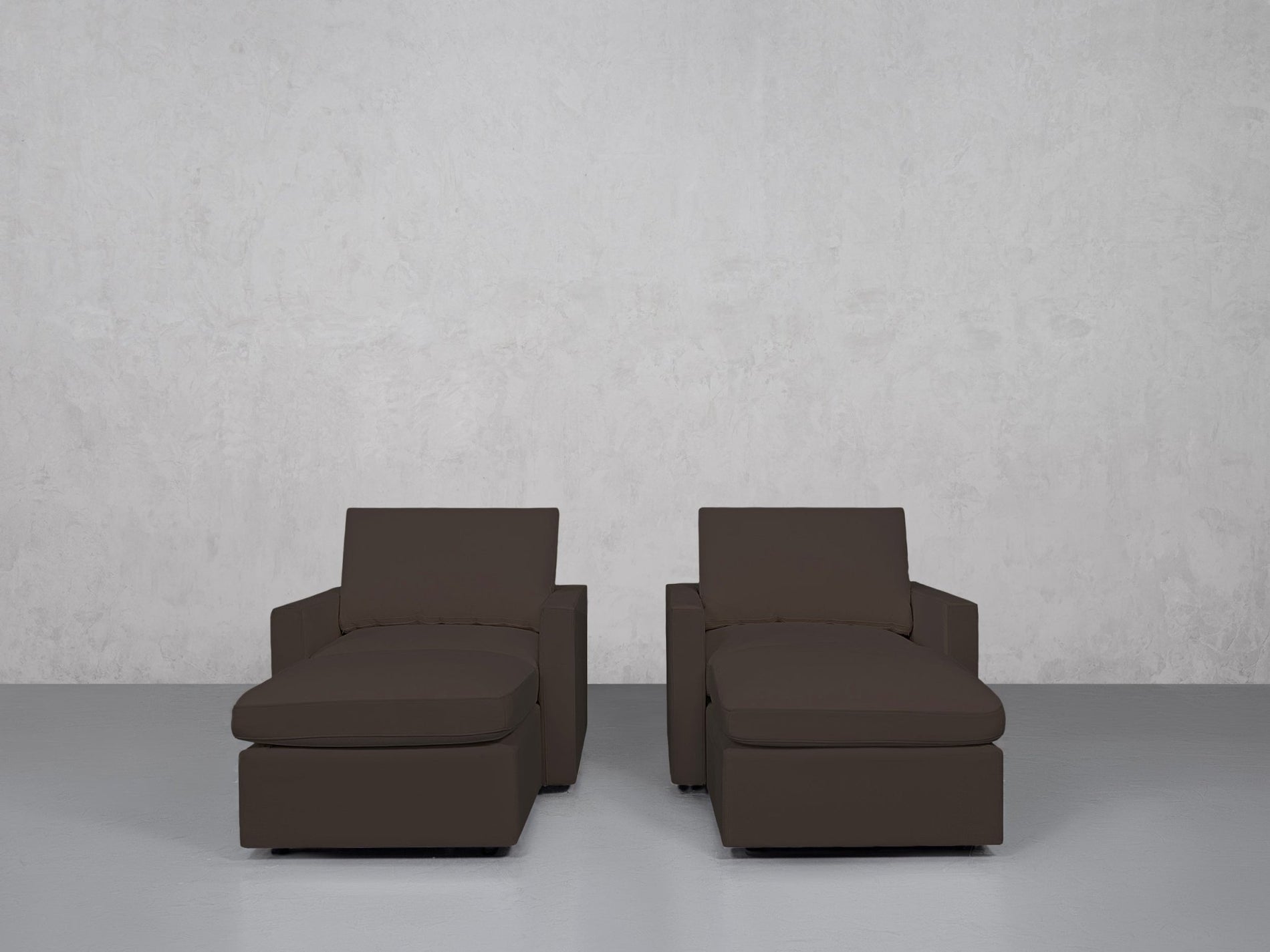 Double Armchairs with Ottomans (Thin Arms) - 7th Avenue