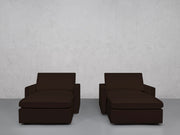 Double Armchairs with Ottomans (Thin Arms) - 7th Avenue