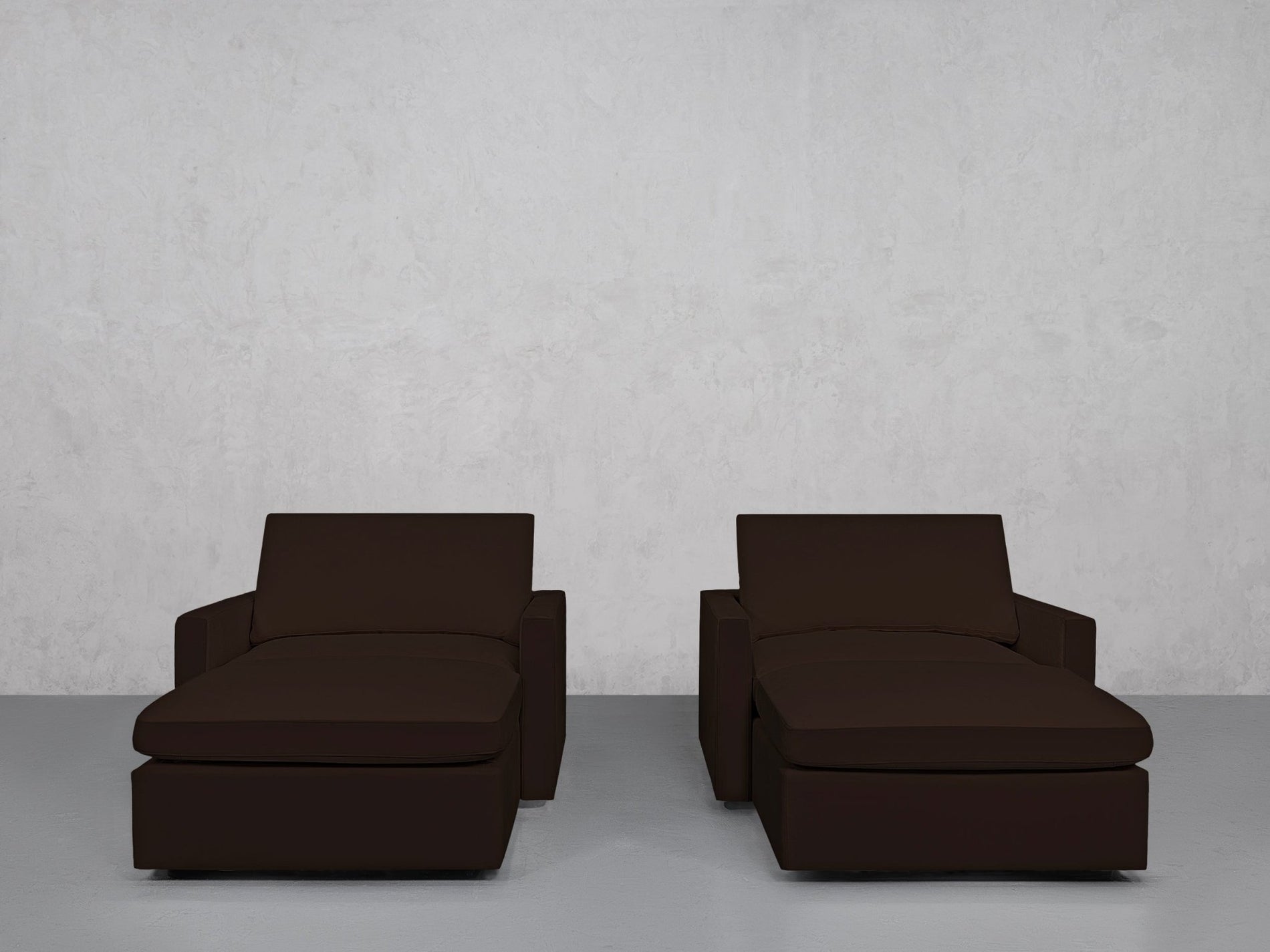 Double Armchairs with Ottomans (Thin Arms) - 7th Avenue