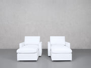 Double Armchairs with Ottomans (Thin Arms) - 7th Avenue