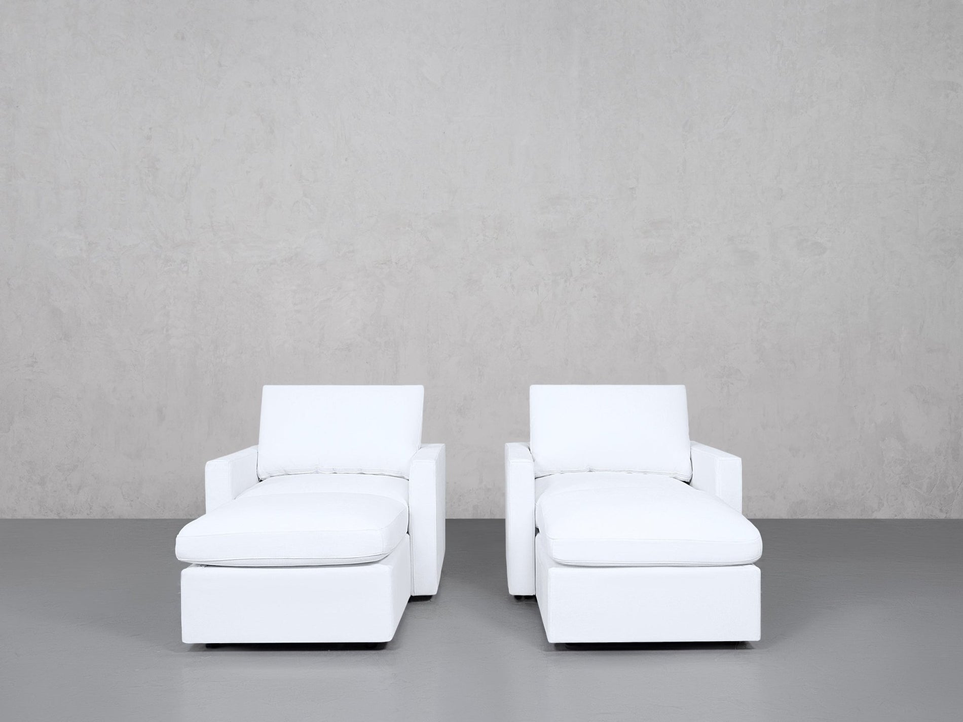 Double Armchairs with Ottomans (Thin Arms) - 7th Avenue