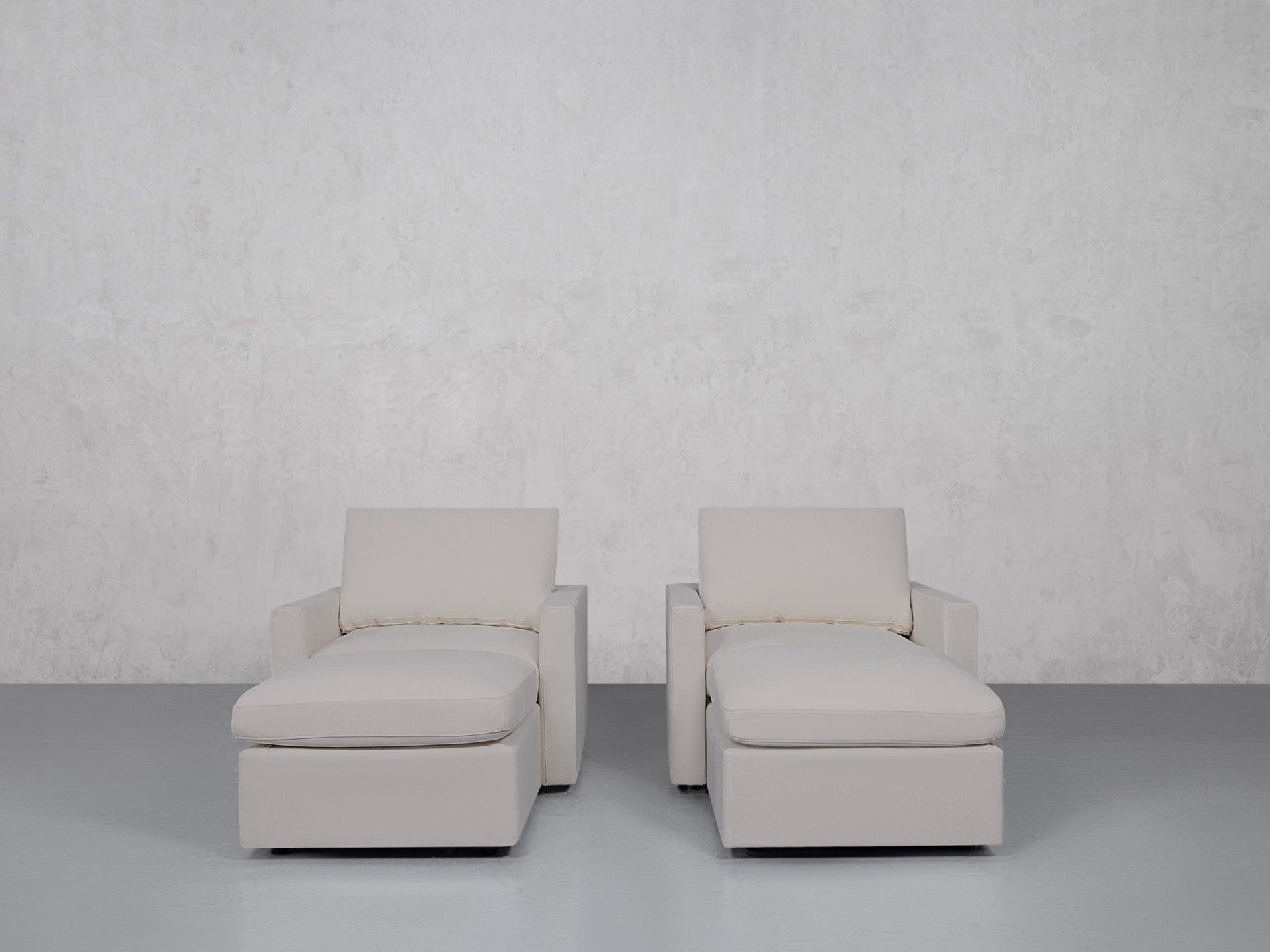 Double Armchairs with Ottomans (Thin Arms) - 7th Avenue