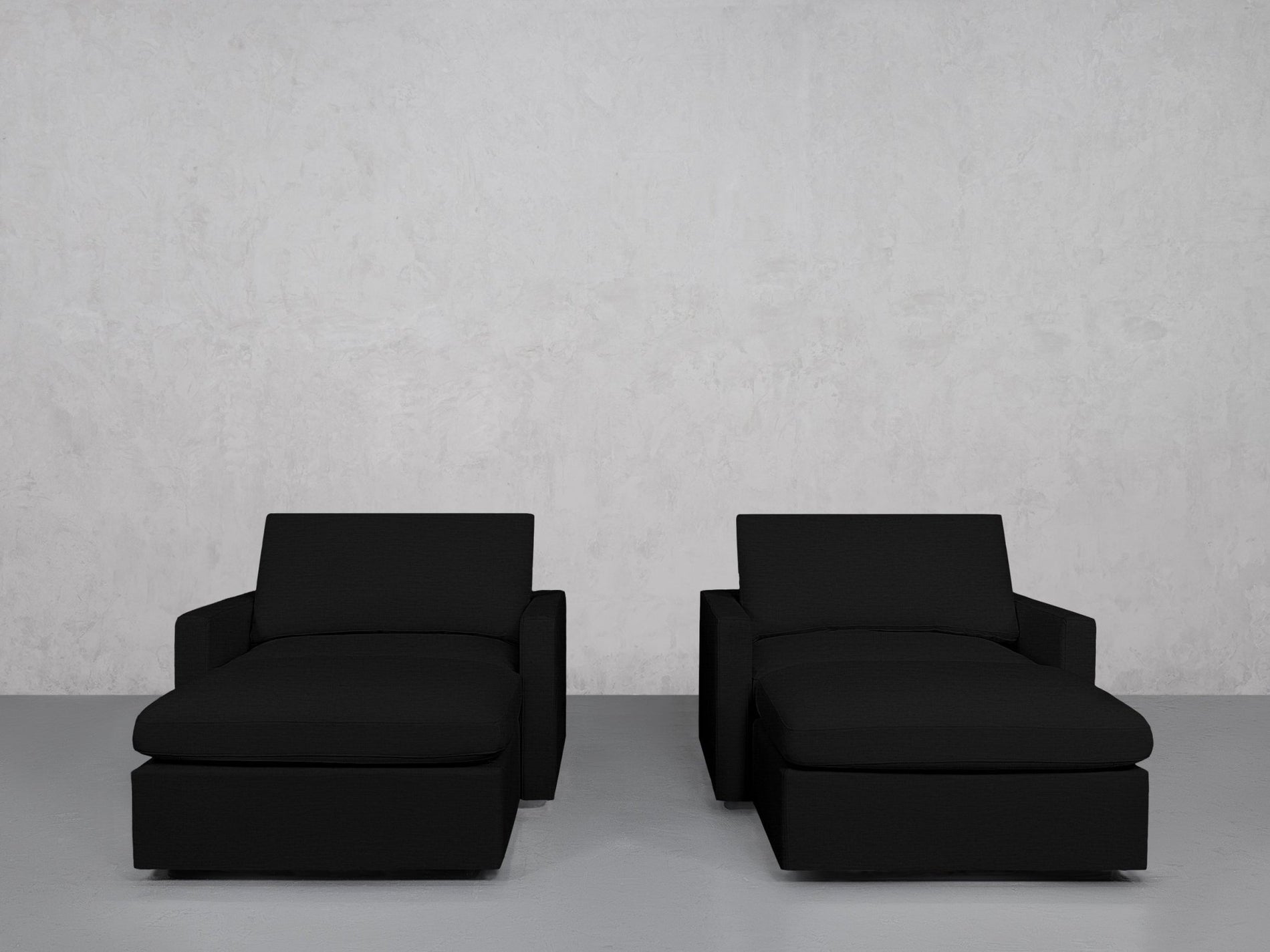 Double Armchairs with Ottomans (Thin Arms) - 7th Avenue