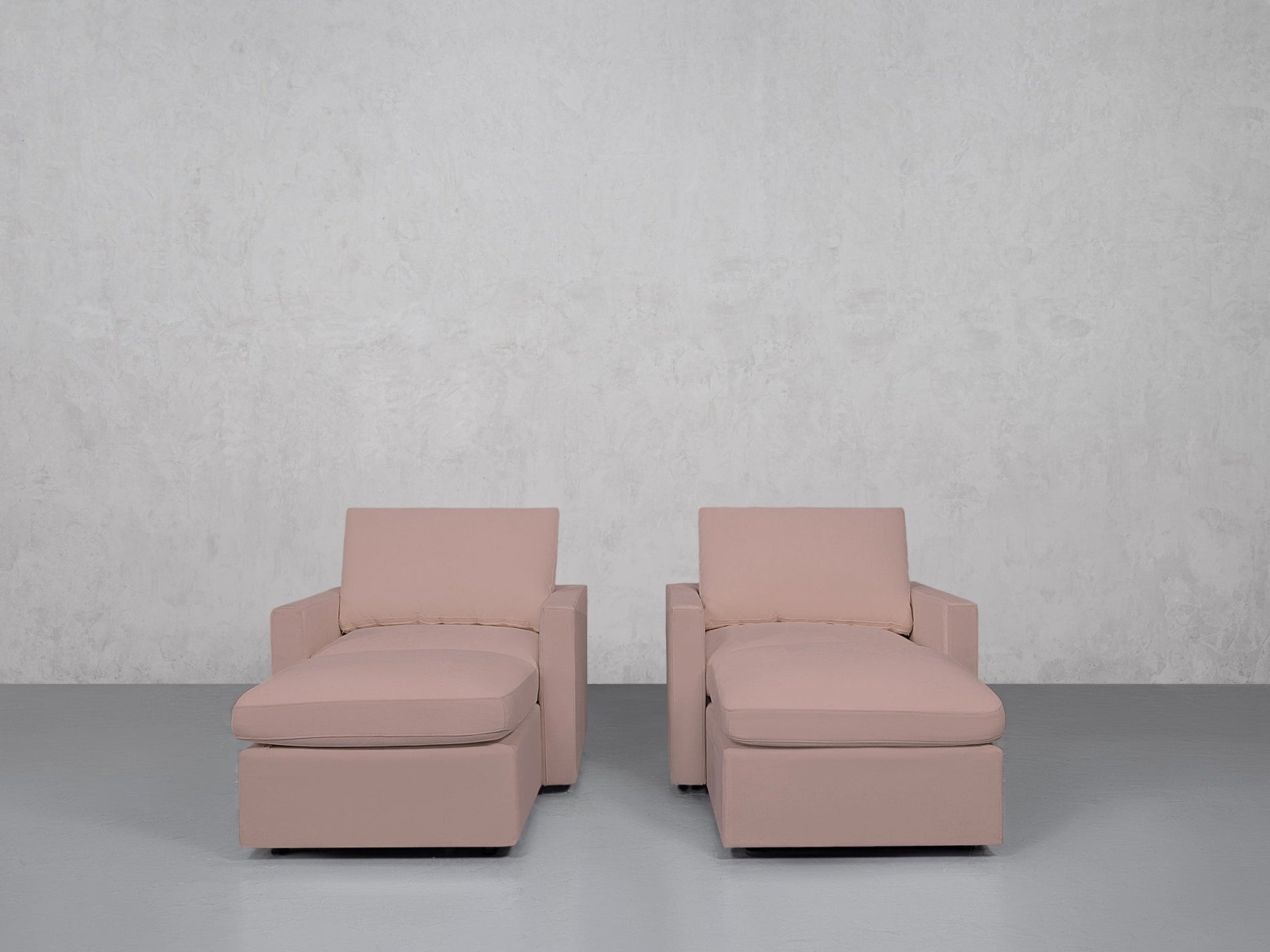 Double Armchairs with Ottomans (Thin Arms) - 7th Avenue