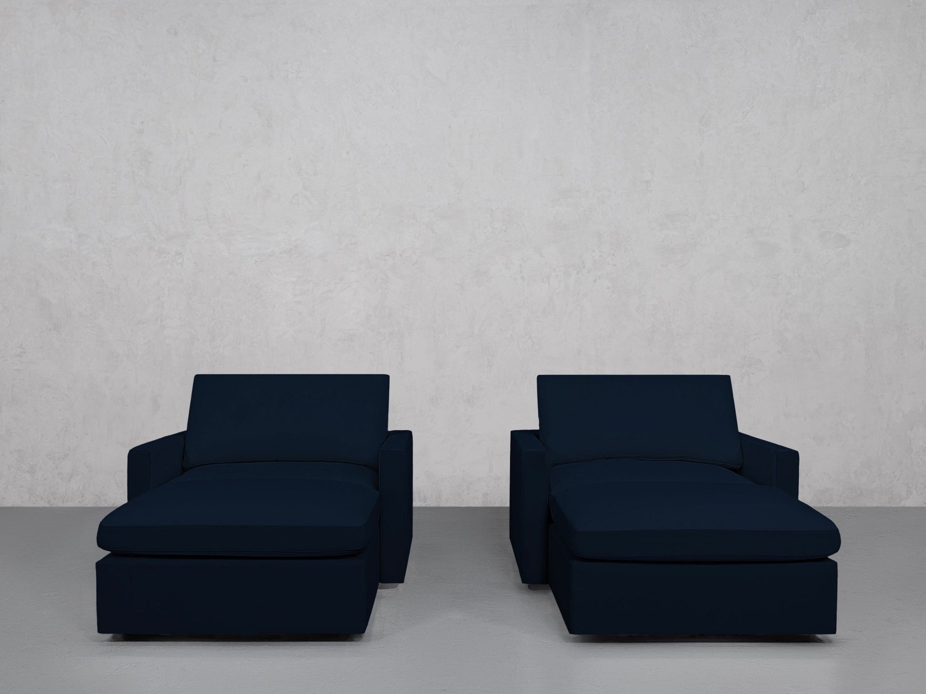 Double Armchairs with Ottomans (Thin Arms) - 7th Avenue