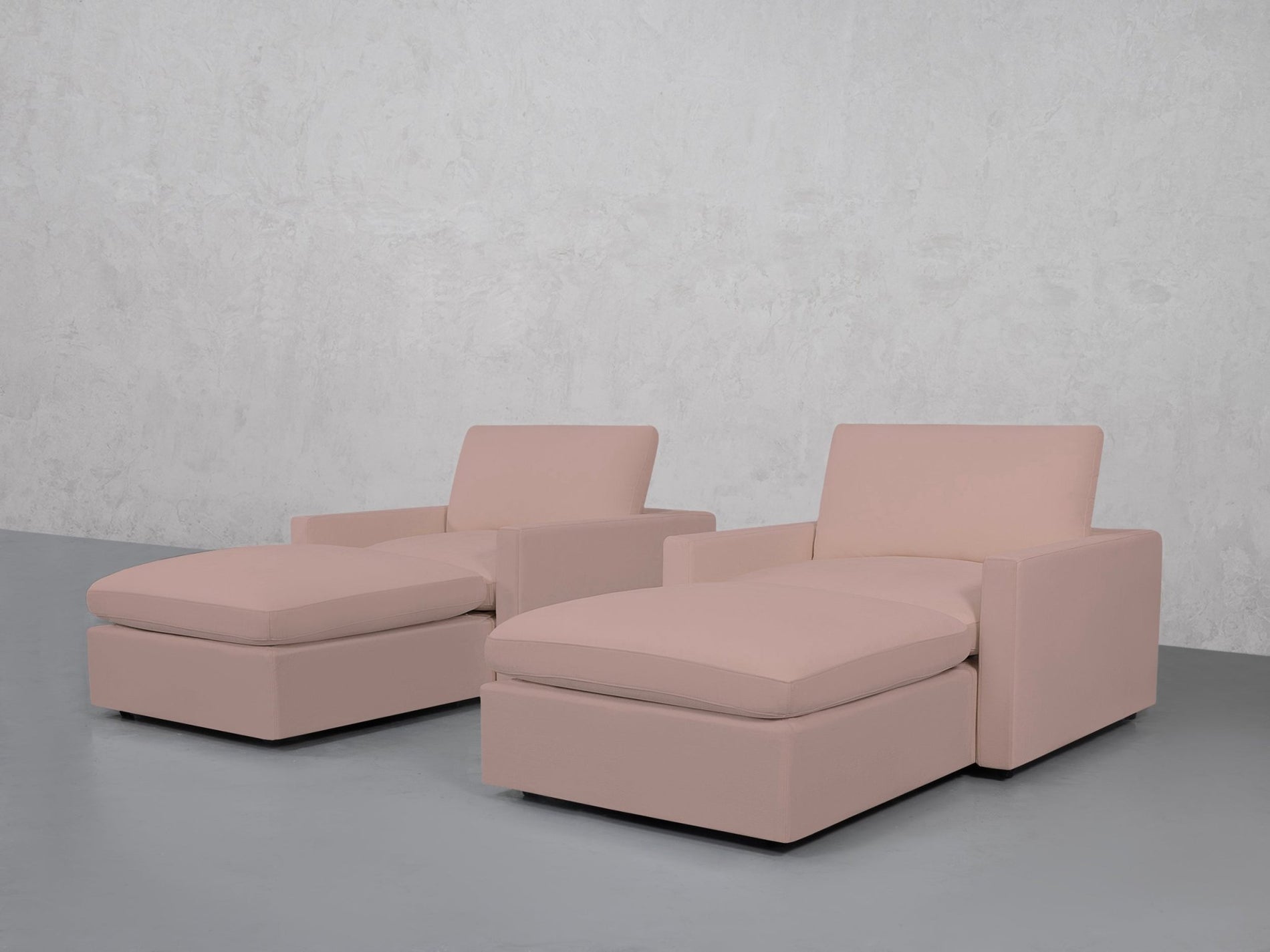 Double Armchairs with Ottomans (Thin Arms) - 7th Avenue
