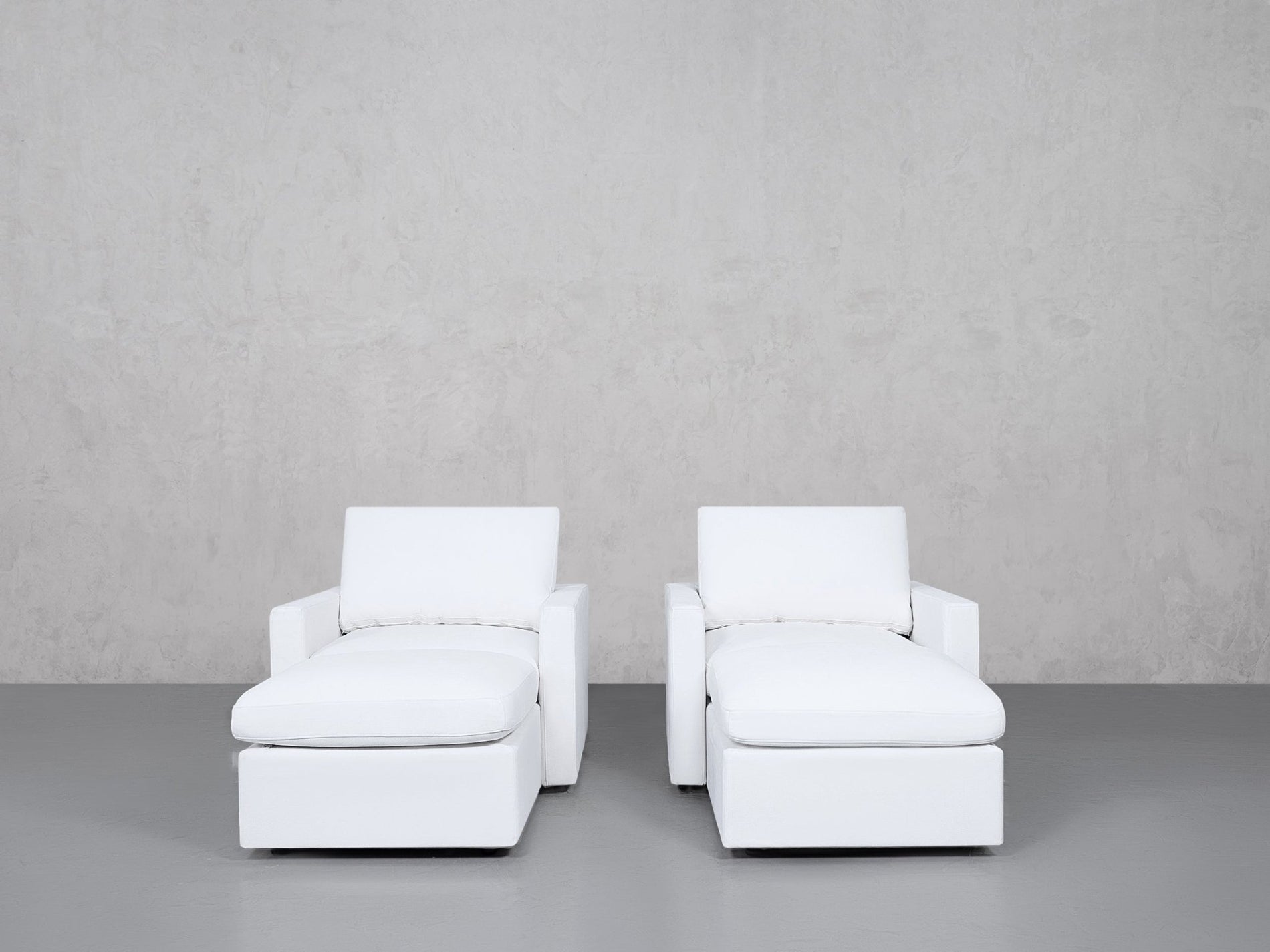 Double Armchairs with Ottomans (Thin Arms) - 7th Avenue