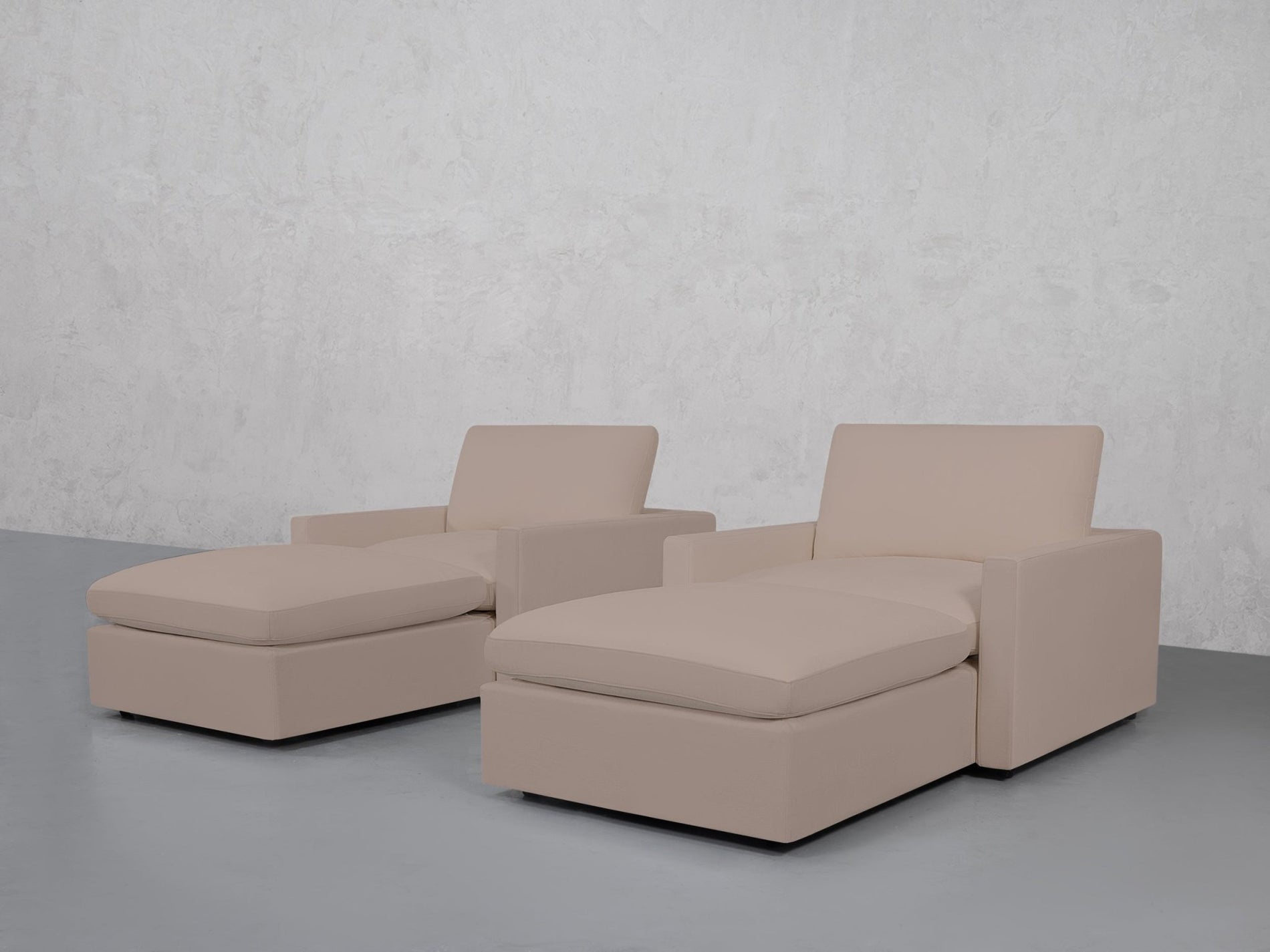 Double Armchairs with Ottomans (Thin Arms) - 7th Avenue