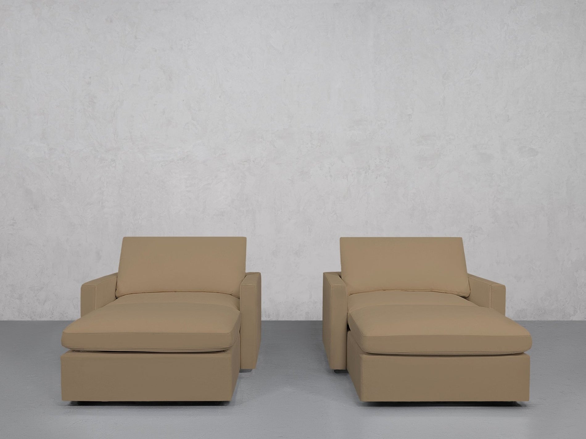 Double Armchairs with Ottomans (Thin Arms) - 7th Avenue