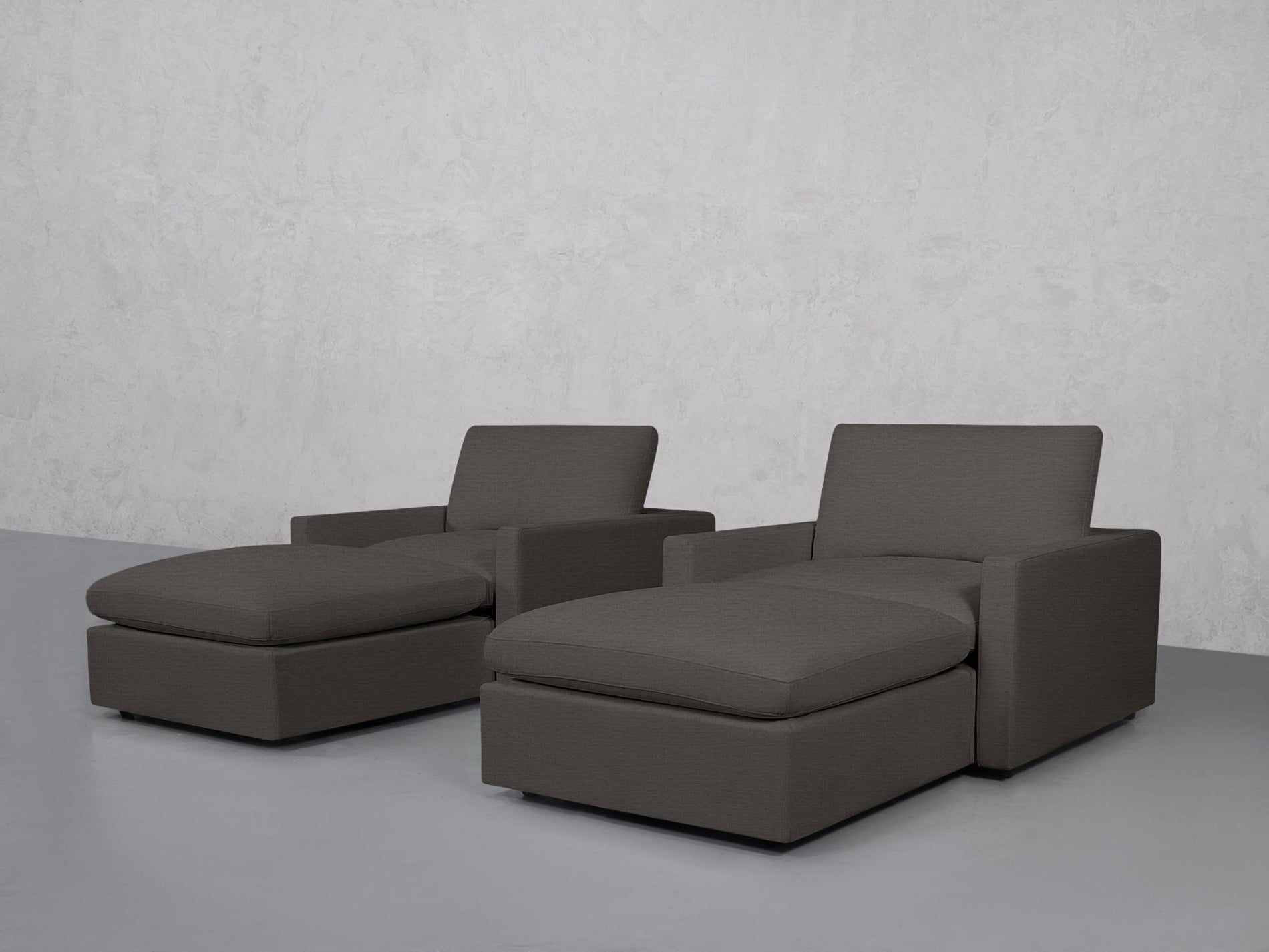 Double Armchairs with Ottomans (Thin Arms) - 7th Avenue