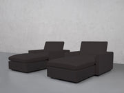 Double Armchairs with Ottomans (Thin Arms) - 7th Avenue