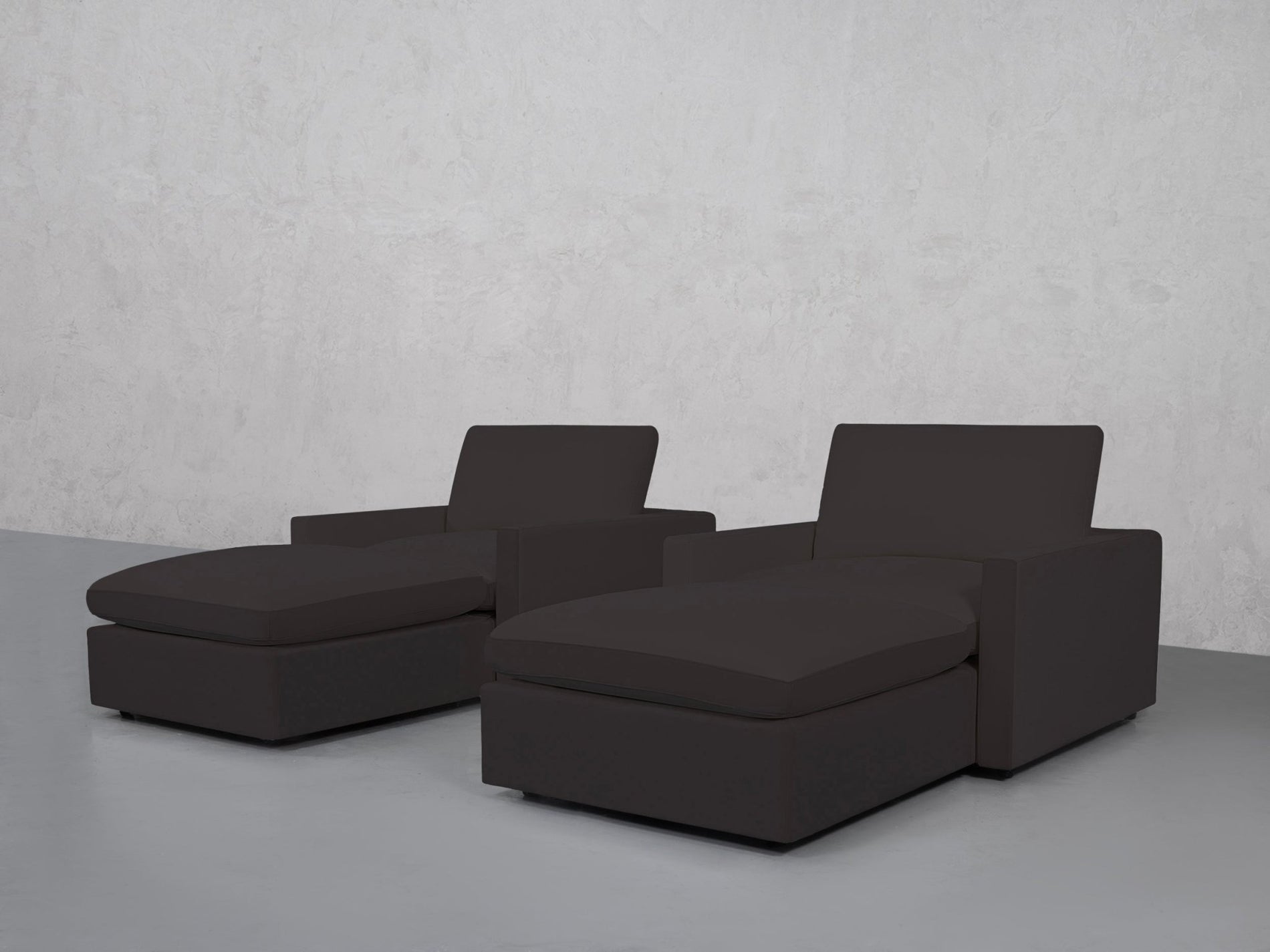 Double Armchairs with Ottomans (Thin Arms) - 7th Avenue