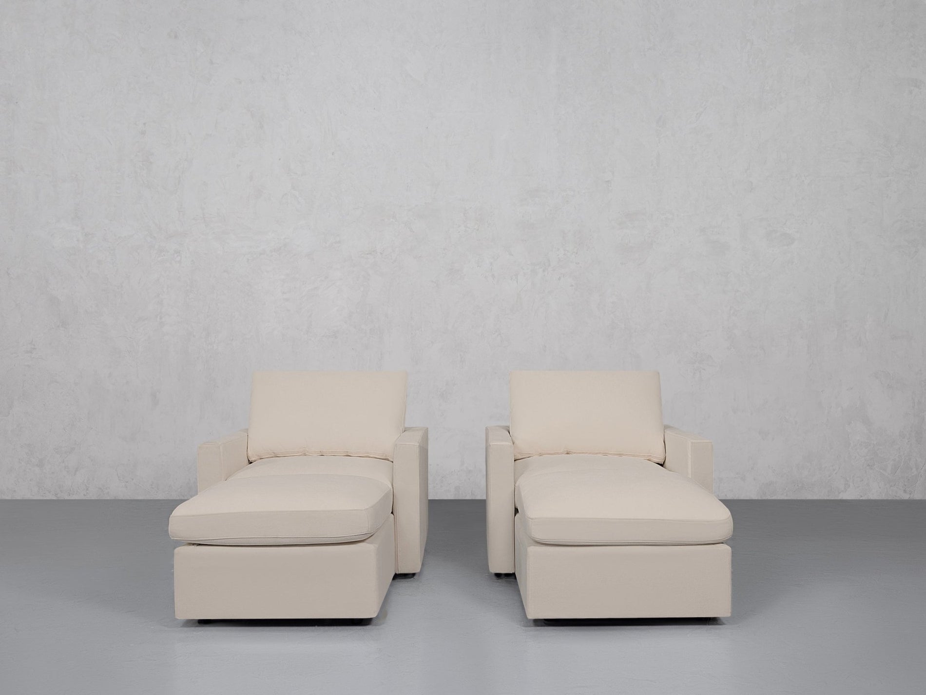 Double Armchairs with Ottomans (Thin Arms) - 7th Avenue