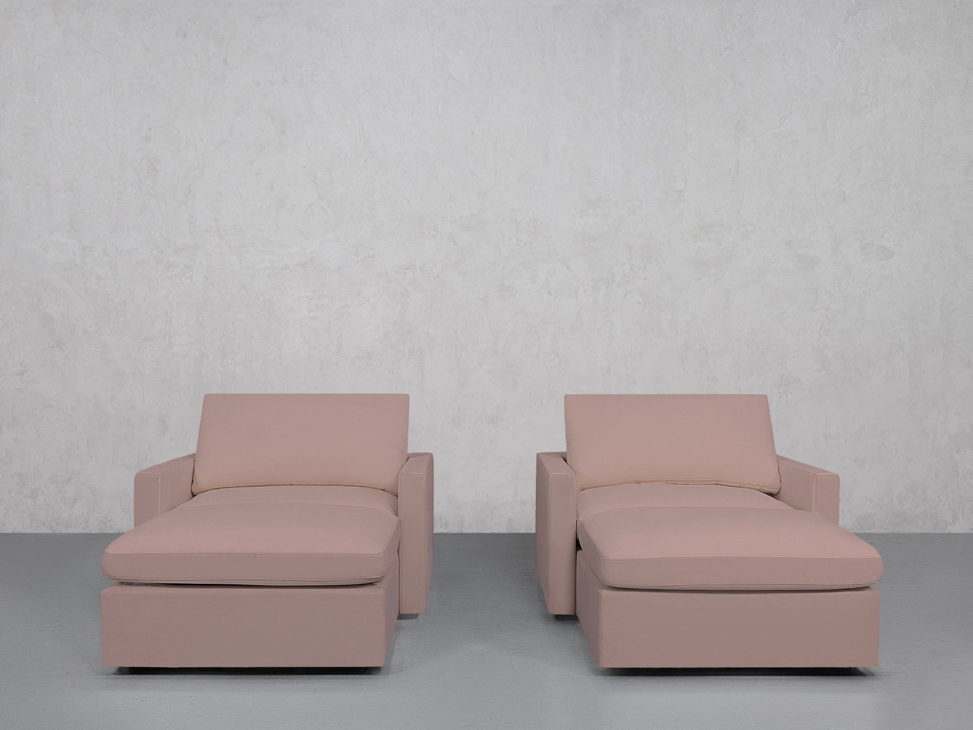 Double Armchairs with Ottomans (Thin Arms) - 7th Avenue
