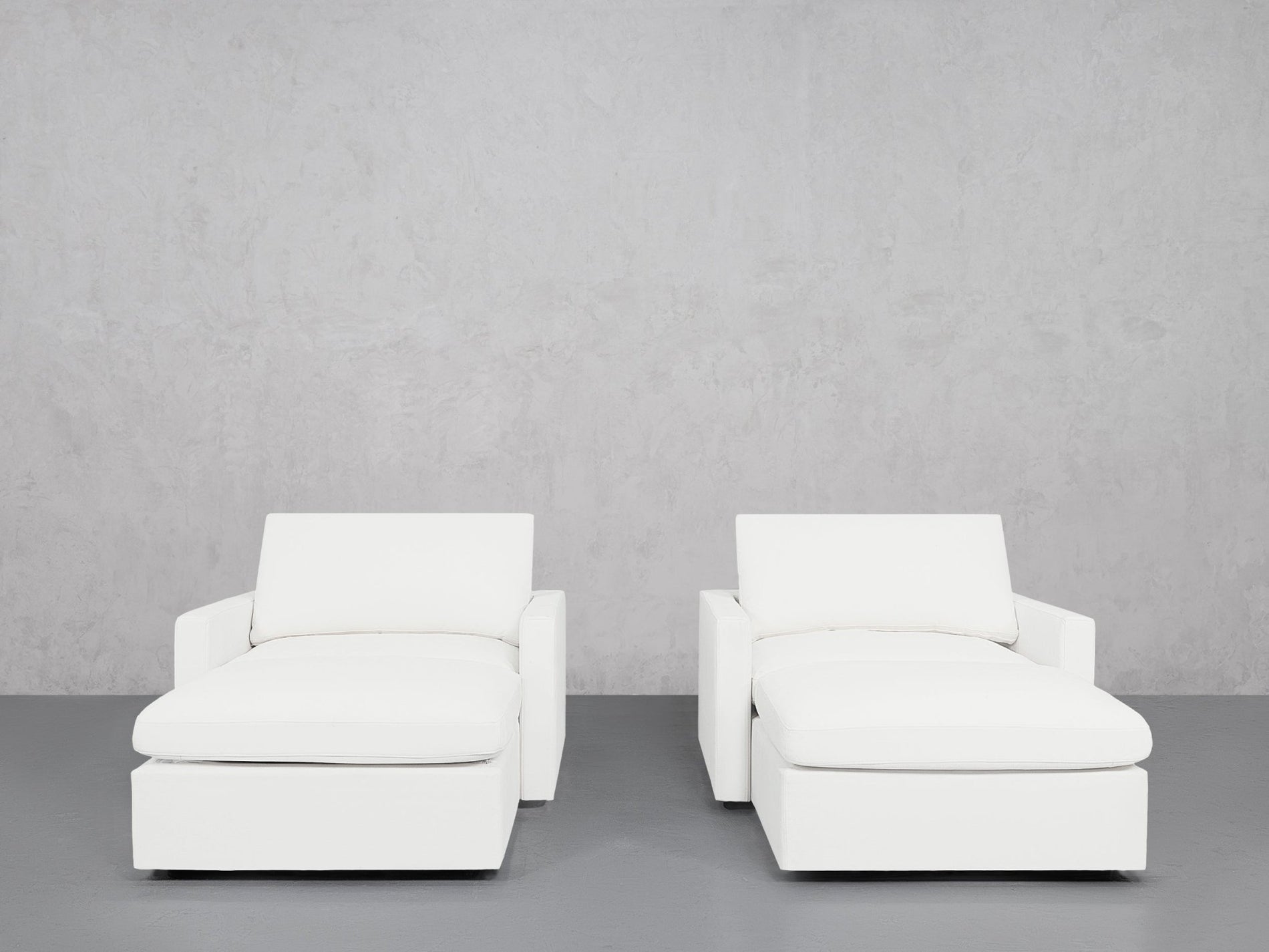 Double Armchairs with Ottomans (Thin Arms) - 7th Avenue
