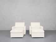 Double Armchairs with Ottomans (Thin Arms) - 7th Avenue