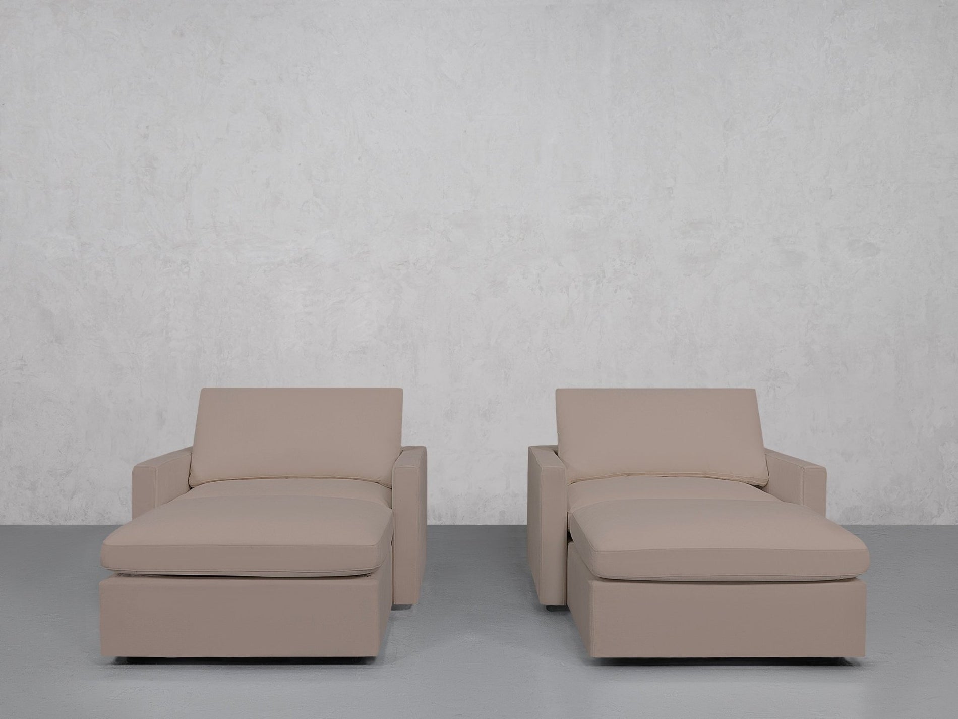 Double Armchairs with Ottomans (Thin Arms) - 7th Avenue