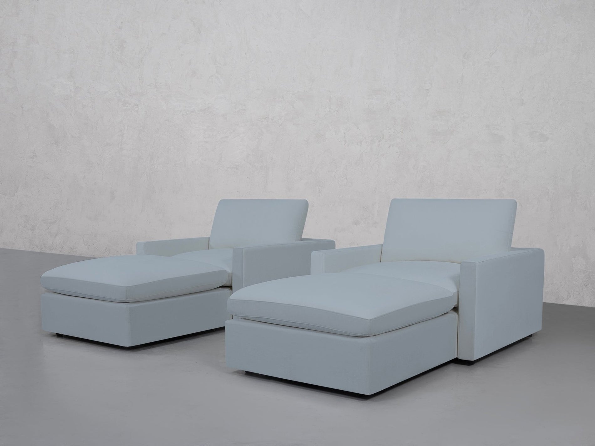 Double Armchairs with Ottomans (Thin Arms) - 7th Avenue