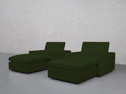 Double Armchairs with Ottomans (Thin Arms) - 7th Avenue