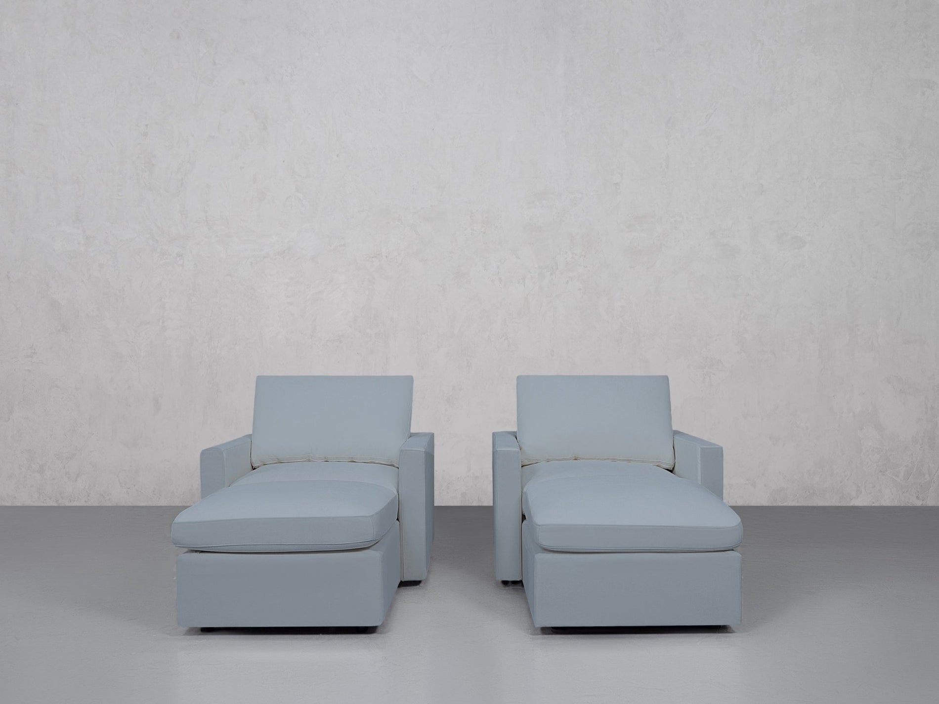 Double Armchairs with Ottomans (Thin Arms) - 7th Avenue