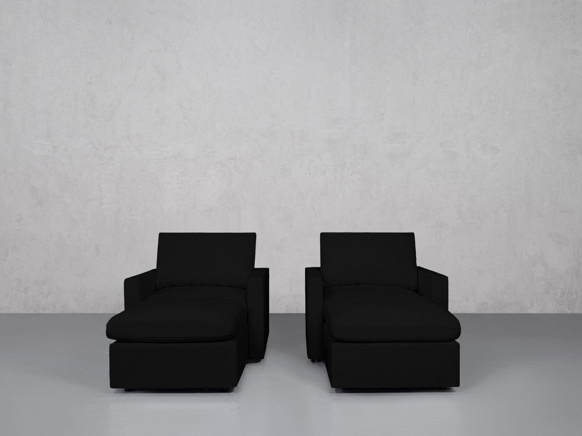 Double Armchairs with Ottomans (Thin Arms) - 7th Avenue