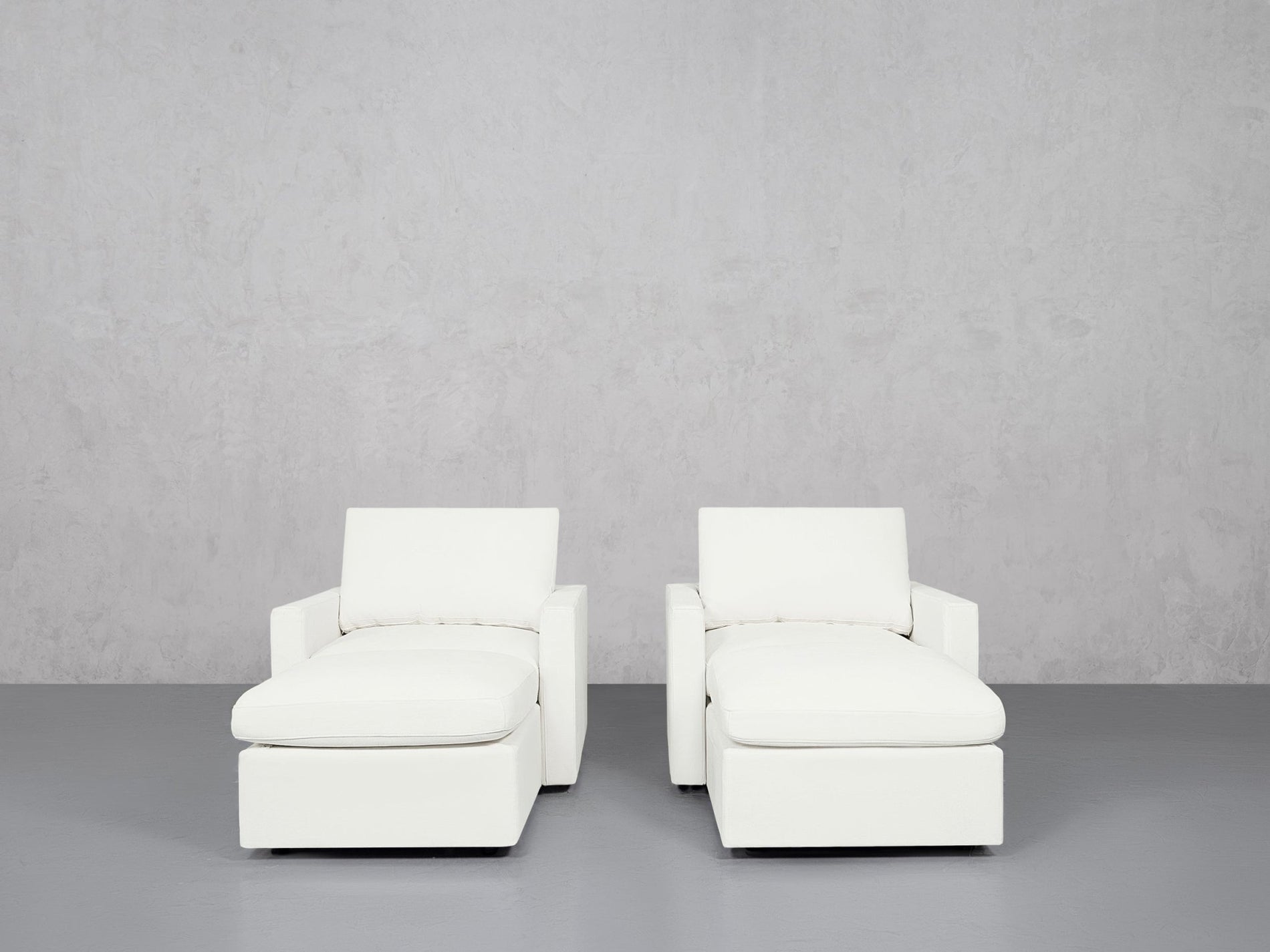 Double Armchairs with Ottomans (Thin Arms) - 7th Avenue