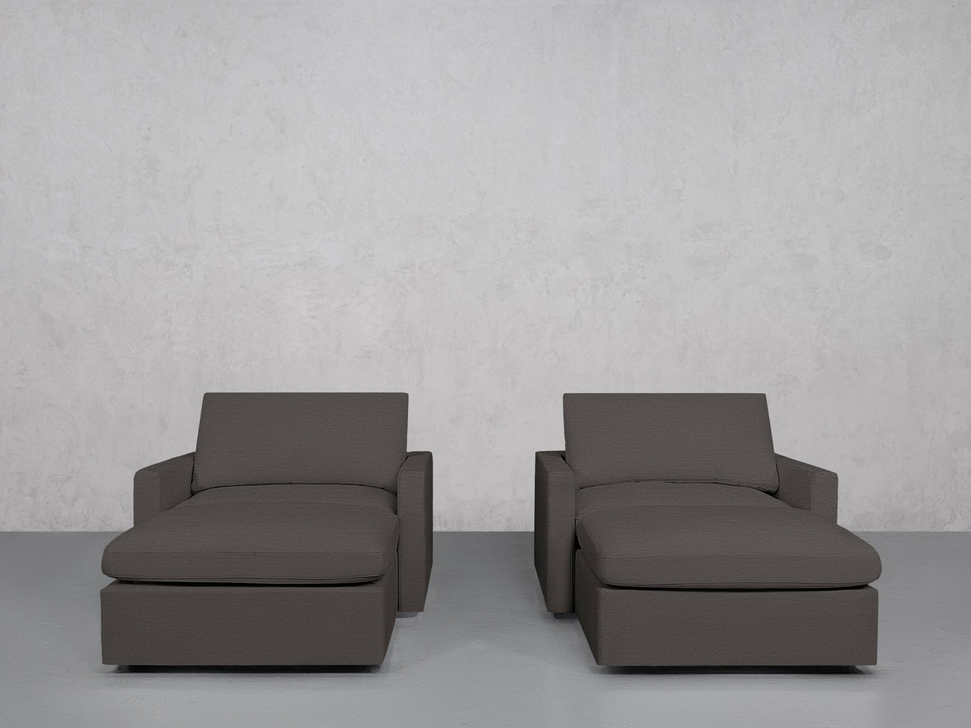 Double Armchairs with Ottomans (Thin Arms) - 7th Avenue