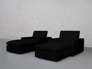 Double Armchairs with Ottomans (Thin Arms) - 7th Avenue
