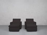 Double Armchairs with Ottomans (Thin Arms) - 7th Avenue