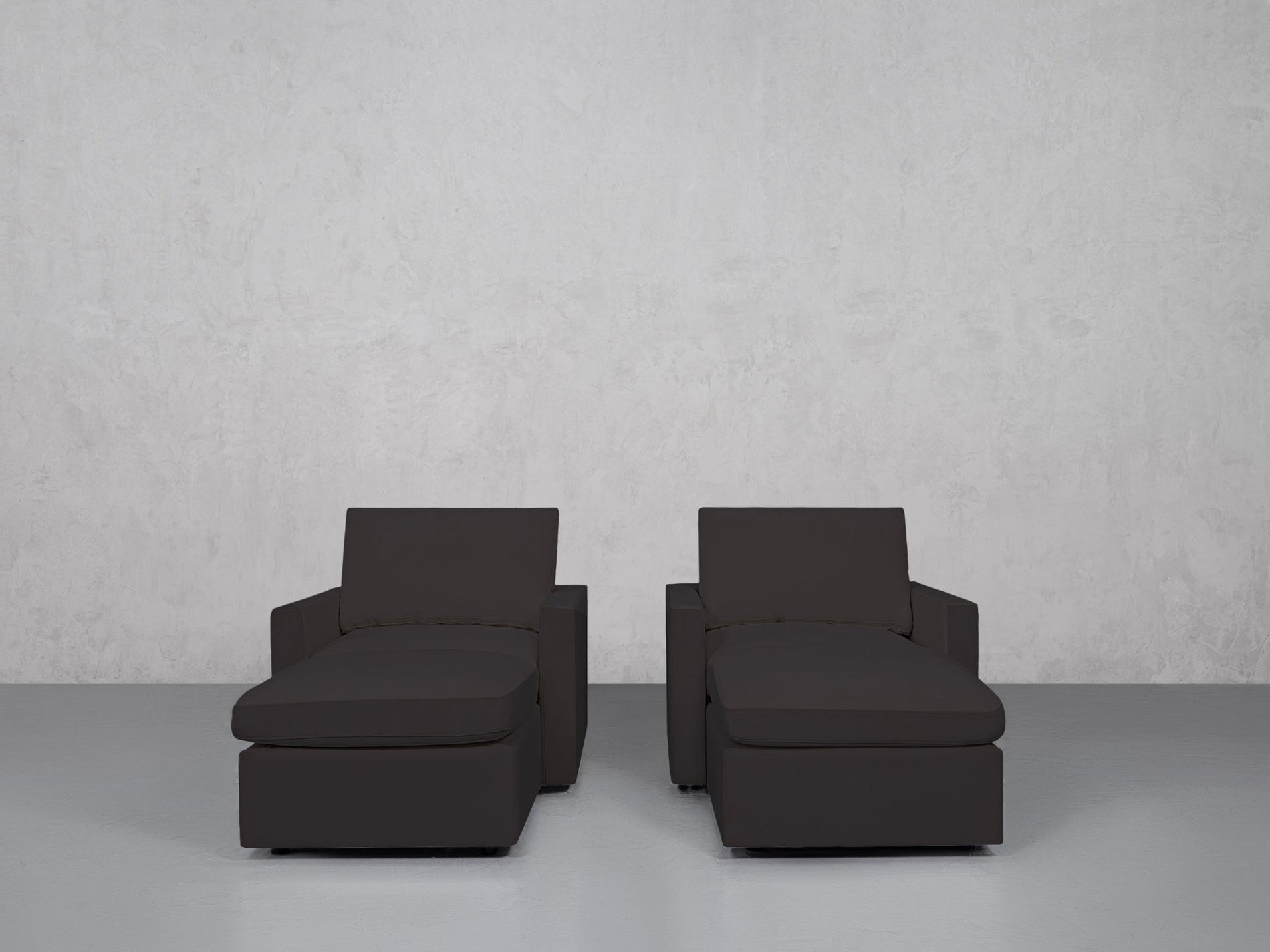 Double Armchairs with Ottomans (Thin Arms) - 7th Avenue