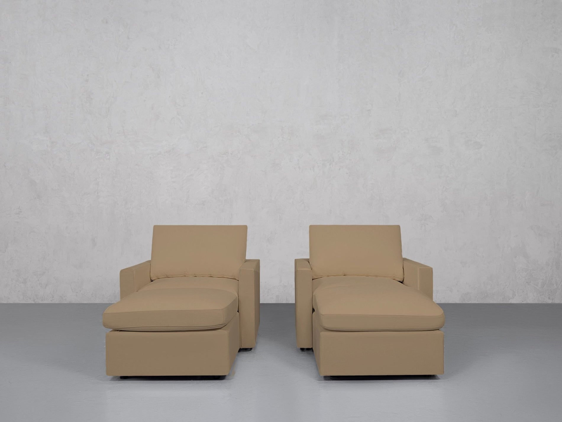 Double Armchairs with Ottomans (Thin Arms) - 7th Avenue