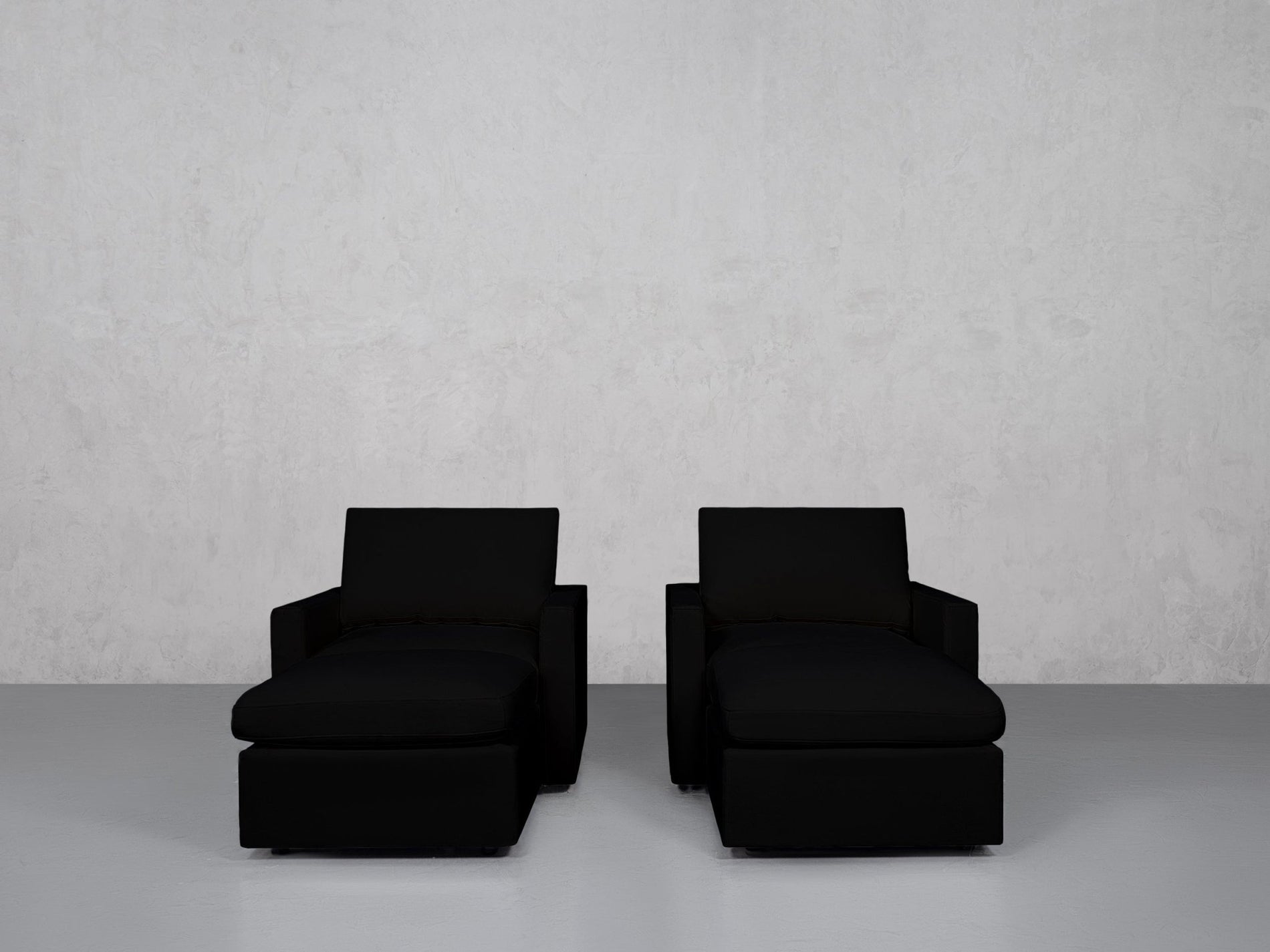 Double Armchairs with Ottomans (Thin Arms) - 7th Avenue