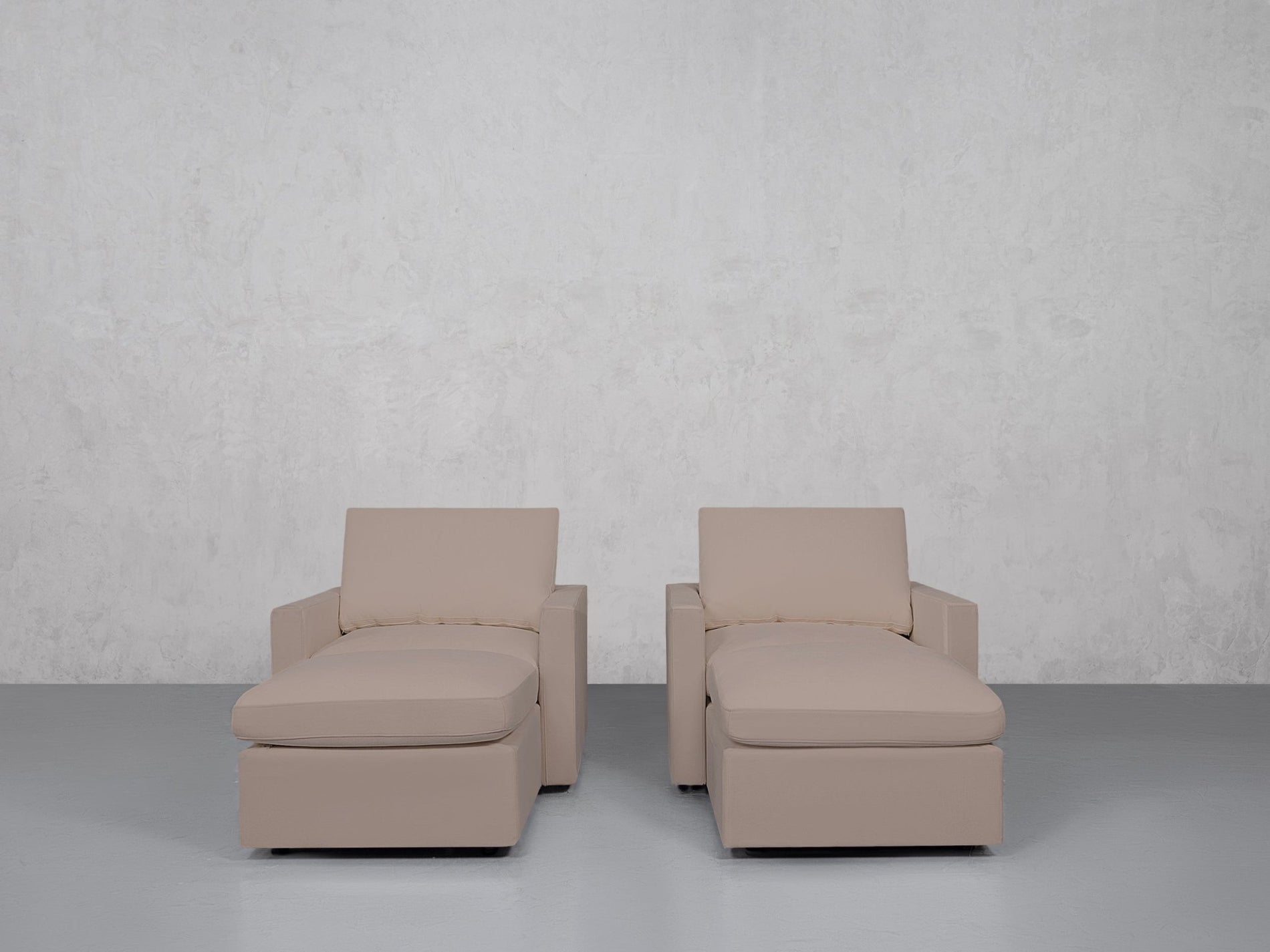 Double Armchairs with Ottomans (Thin Arms) - 7th Avenue