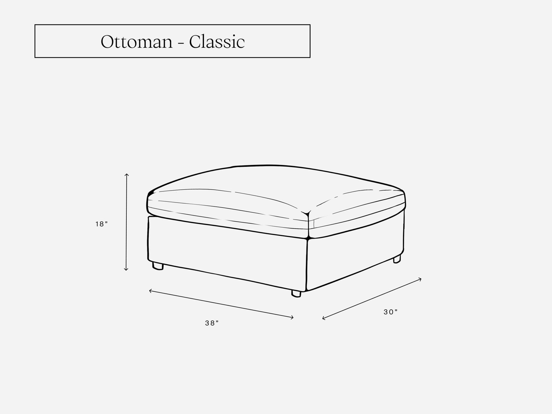 Extra Ottoman - 7th Avenue