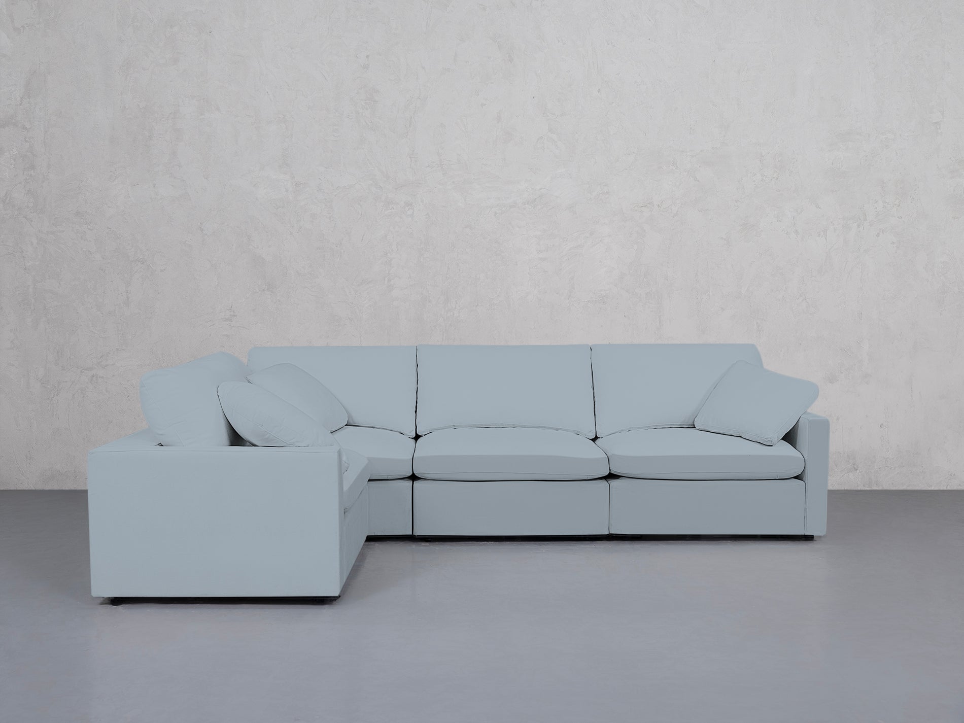 4-Seat Modular Corner Sectional (Thin Arms)