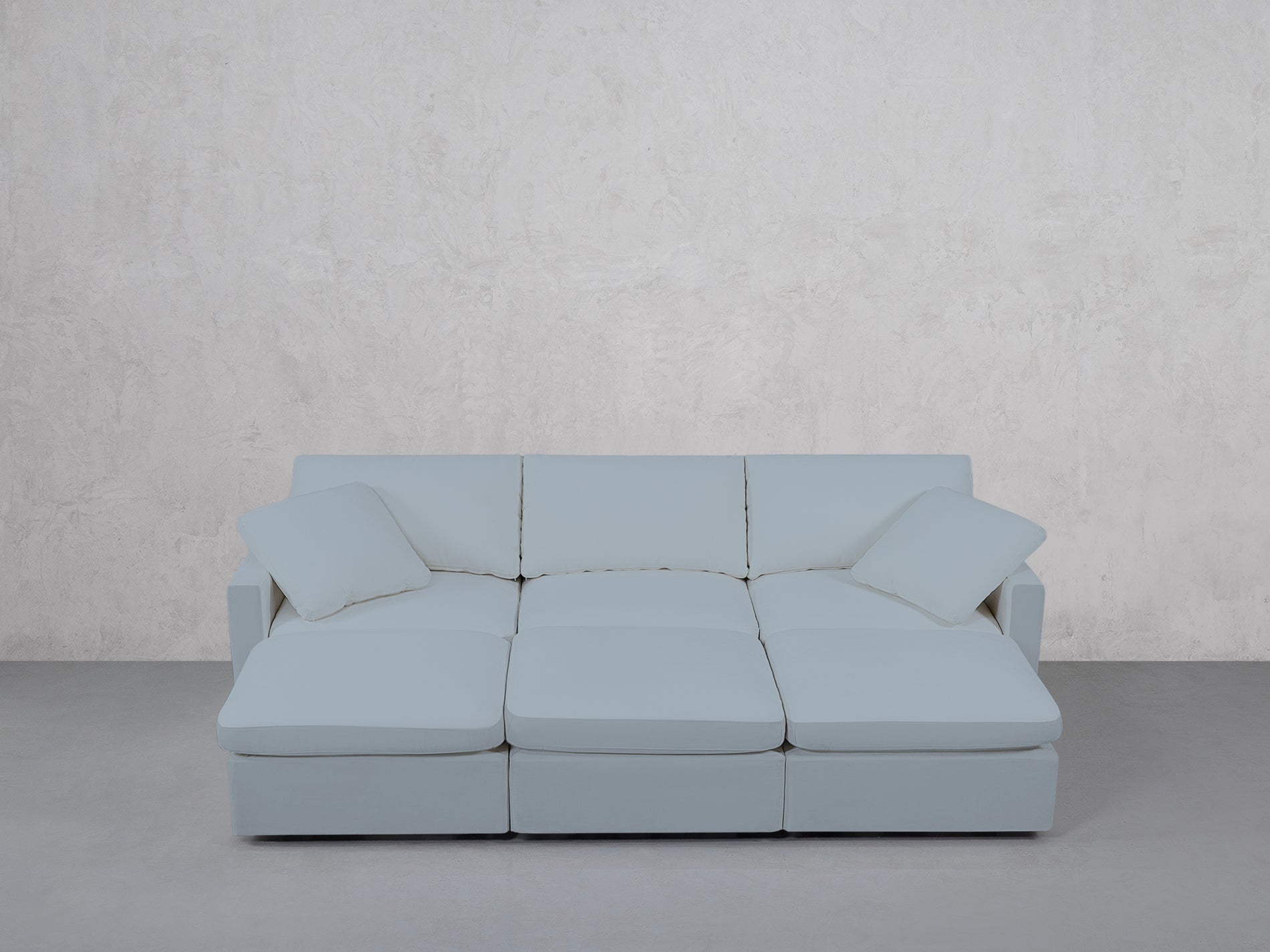 6-Seat Modular Daybed (Thin Arms)