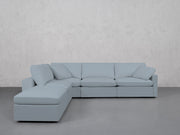 5-Seat Modular Corner Lounger Sectional (Thin Arms)
