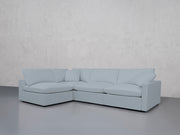 4-Seat Modular Open Corner Sectional (Thin Arms)