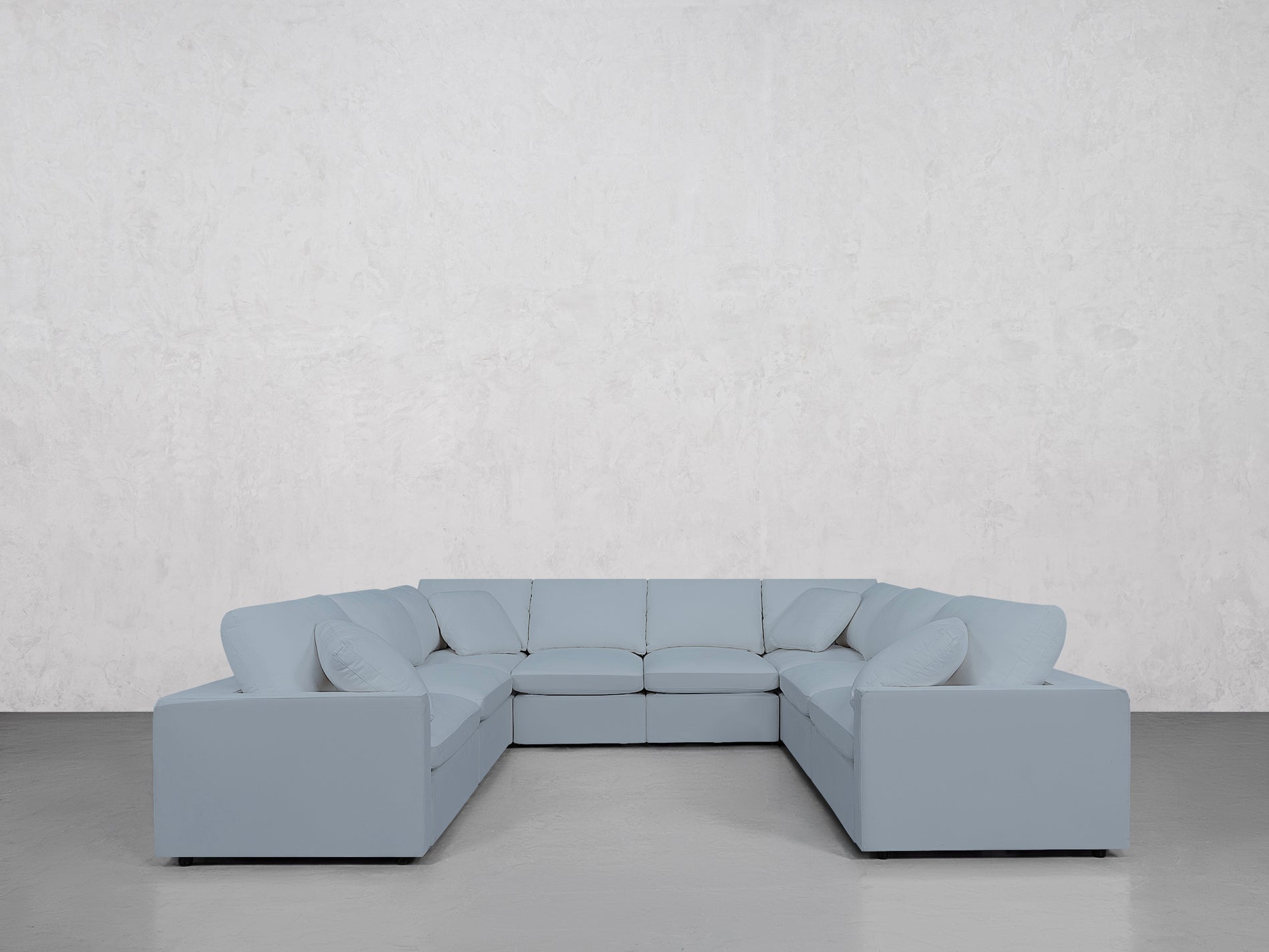 8-Seat Modular U-Sectional (Thin Arms)
