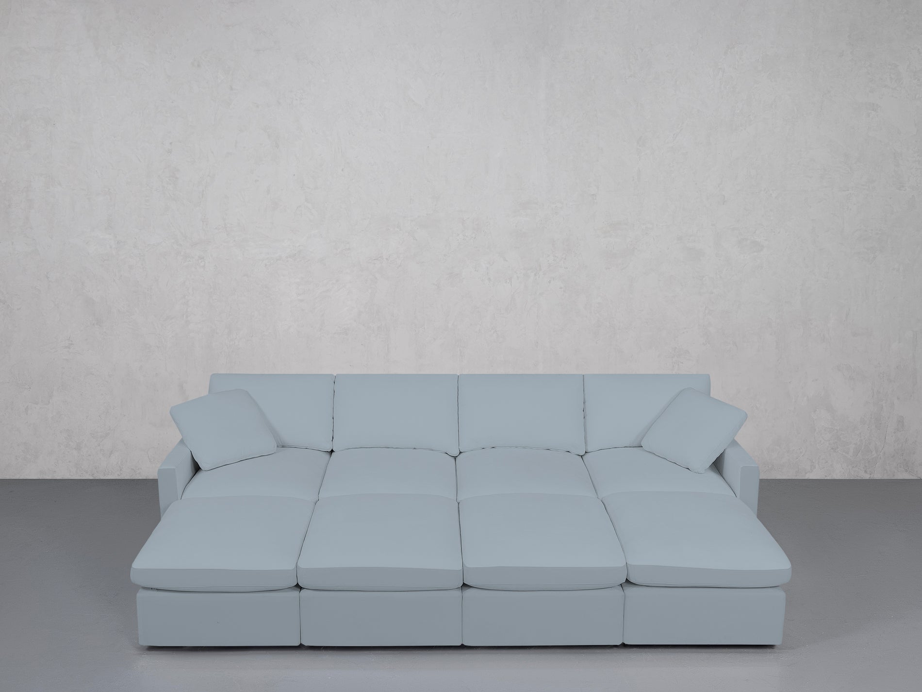 8-Seat Modular Daybed (Thin Arms)