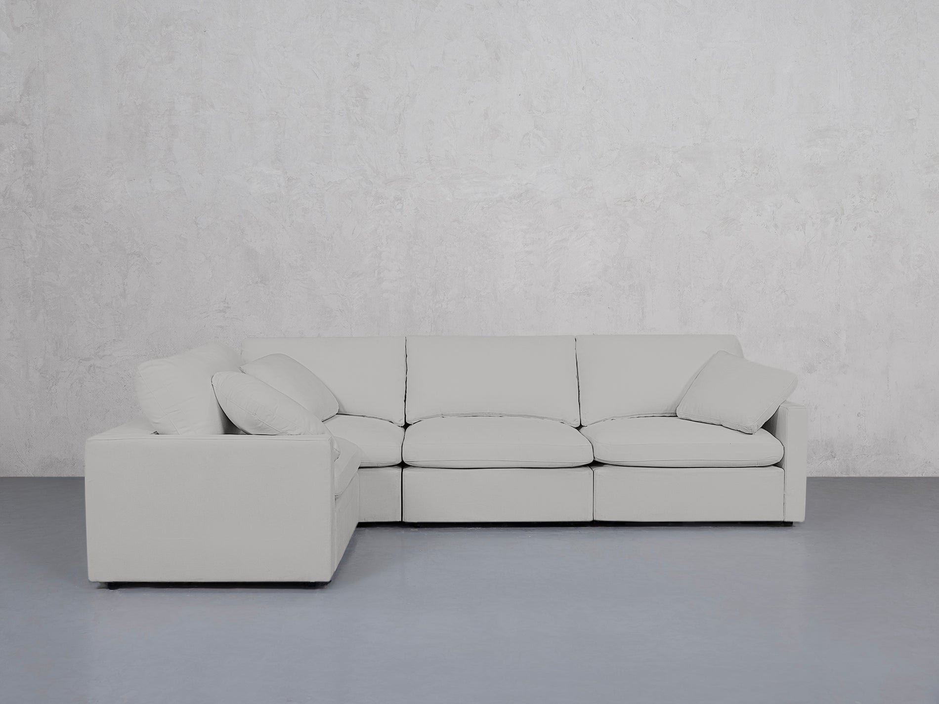 4-Seat Modular Corner Sectional (Thin Arms)