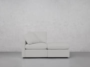 2-Seat Modular Lounger Loveseat (Thin Arm)