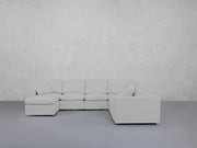 7-Seat Modular Chaise Corner Right Sectional (Thin Arms)