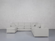 7-Seat Modular Chaise Corner Right Sectional (Thin Arms)