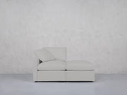 2-Seat Modular Lounger Loveseat (Thin Arm)
