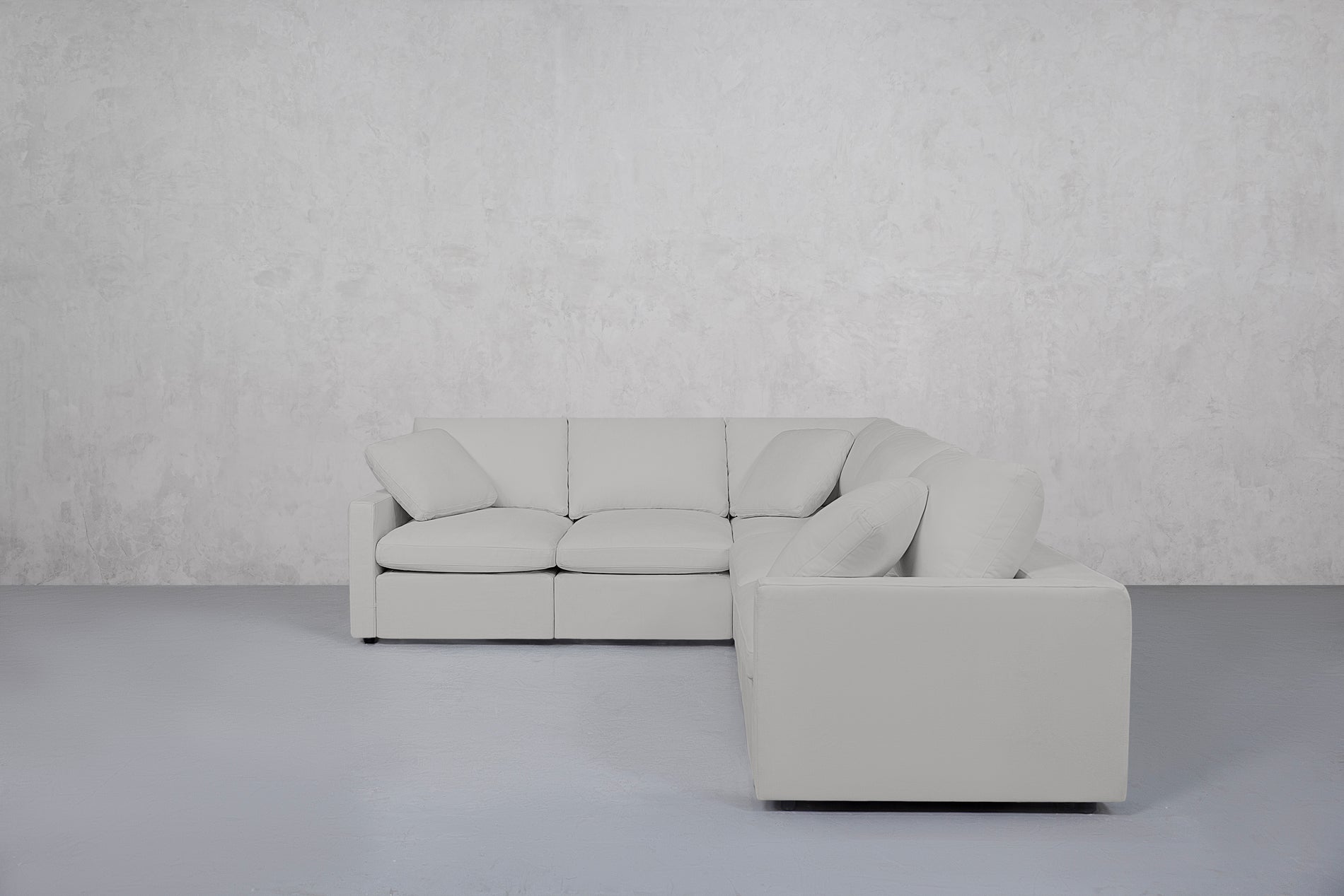 5-Seat Modular Corner Right Sectional (Thin Arms)
