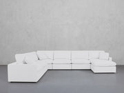7-Seat Modular Chaise Corner Sectional (Thin Arms)