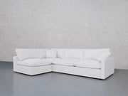 4-Seat Modular Open Corner Sectional (Thin Arms)