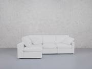 4-Seat Modular Open Corner Sectional (Thin Arms)