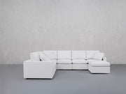 7-Seat Modular Chaise Corner Sectional (Thin Arms)